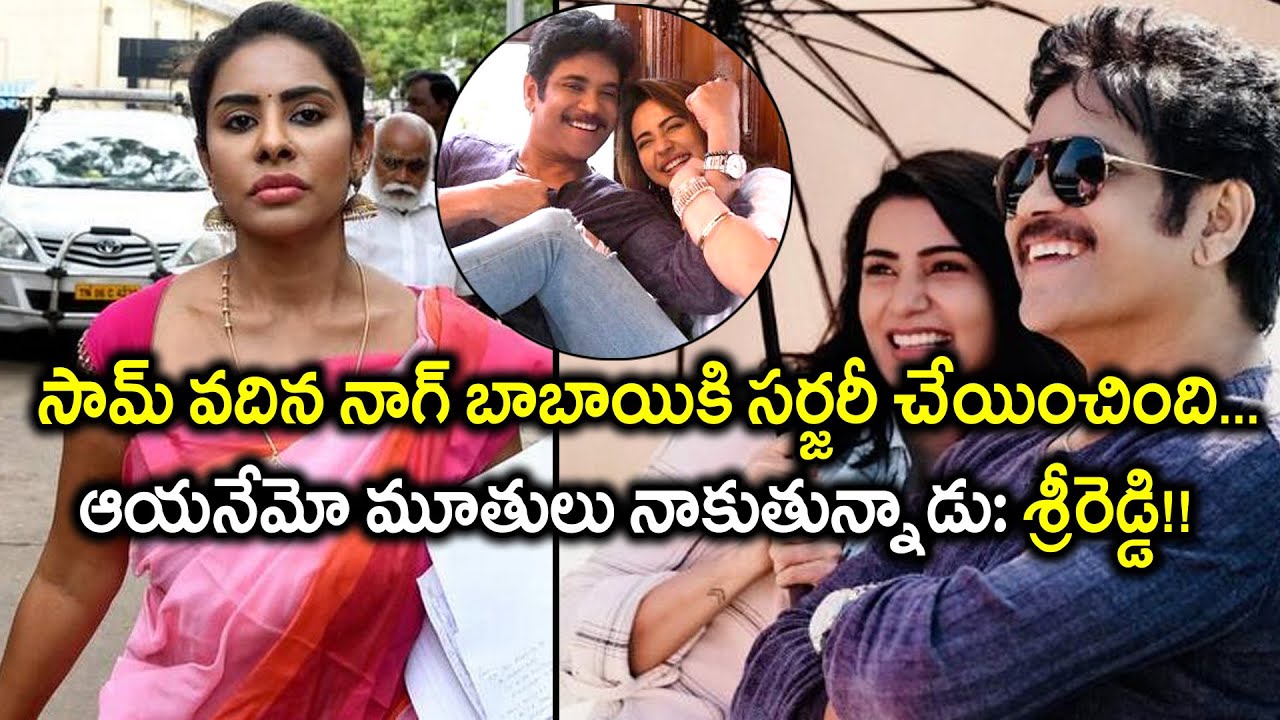 Sri Reddy made controversial comments on Nagarjuna and Samantha